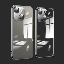 Load image into Gallery viewer, Dustproof Glass Lens Protection Electroplating Phone Case, For iPhone 14, For iPhone 14 Plus, For iPhone 14 Pro, For iPhone 14 Pro Max, For iPhone 13