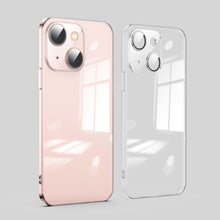 Load image into Gallery viewer, Dustproof Glass Lens Protection Electroplating Phone Case, For iPhone 14, For iPhone 14 Plus, For iPhone 14 Pro, For iPhone 14 Pro Max, For iPhone 13