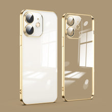 Load image into Gallery viewer, Dustproof Glass Lens Protection Electroplating Phone Case, For iPhone 13 Pro, For iPhone 13 Pro Max, For iPhone 12, For iPhone 12 Pro, For iPhone 12 Pro Max