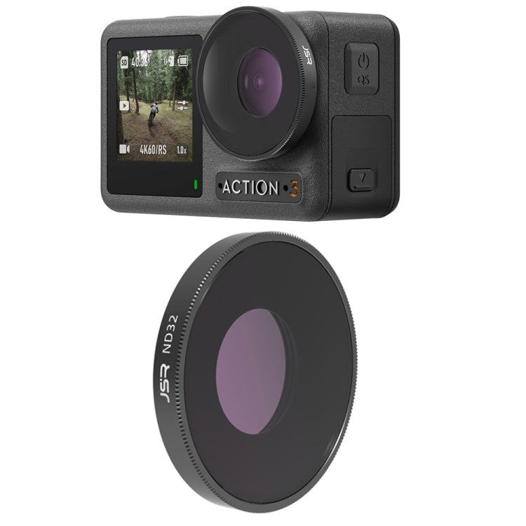 JSR LS Lens Filter For DJI Osmo Action 3 / GoPro Hero11 Black / HERO10 Black / HERO9 Black, ND8, ND16, ND32, ND64, ND1000, ND8PL, ND16PL, ND32PL, ND64PL