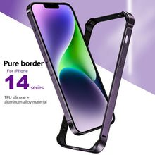 Load image into Gallery viewer, TPU + Aluminum Alloy Frame Phone Case, For iPhone 14, For iPhone 14 Plus