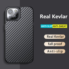 Load image into Gallery viewer, Carbon Fiber Kevlar TPU Phone Case, For iPhone 14 Plus, For iPhone 14 Pro, For iPhone 14 Pro Max
