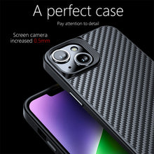 Load image into Gallery viewer, Carbon Fiber Kevlar TPU Phone Case, For iPhone 14 Plus, For iPhone 14 Pro, For iPhone 14 Pro Max