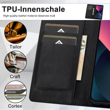 Load image into Gallery viewer, LC.IMEEKE RFID Anti-theft Leather Phone Case, For iPhone 13, For iPhone 13 Mini, For iPhone 14, For iPhone 14 Plus