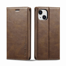 Load image into Gallery viewer, LC.IMEEKE RFID Anti-theft Leather Phone Case, For iPhone 13, For iPhone 13 Mini, For iPhone 14, For iPhone 14 Plus