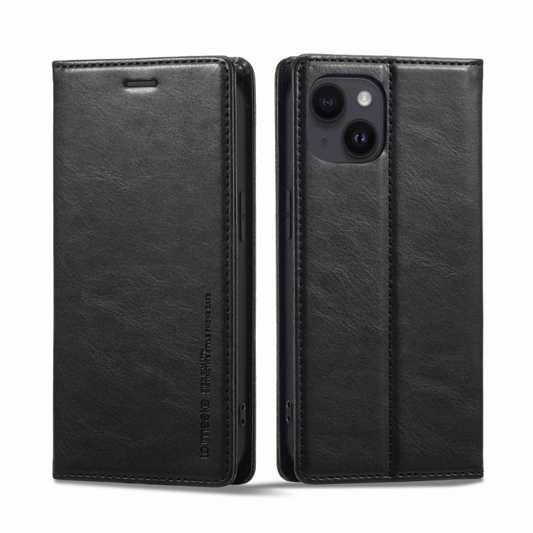LC.IMEEKE RFID Anti-theft Leather Phone Case, For iPhone 13, For iPhone 13 Mini, For iPhone 14, For iPhone 14 Plus
