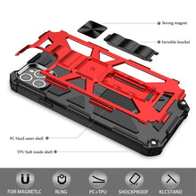 Load image into Gallery viewer, Armor Shockproof TPU + PC Magnetic Protective Case with Holder, For iPhone 11, For iPhone 11 Pro, For iPhone 11 Pro Max