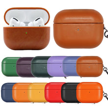 Load image into Gallery viewer, PU Leather Wireless Bluetooth Earphone Protective Case, For Apple AirPods Pro, For Apple AirPods Pro 2