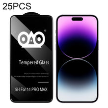 Load image into Gallery viewer, 25pcs Shockproof Anti-breaking Edge Airbag Tempered Glass Film, For iPhone 14 Pro Max (25 PCS), For iPhone 14 Pro (25 PCS)