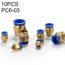 Load image into Gallery viewer, PC6-04 LAIZE 2pcs PC Male Thread Straight Pneumatic Quick Fitting Connector, PC4-01 (10pcs), PC4-02 (10pcs), PC4-M5 (10pcs), PC6-01 (10pcs), PC6-02 (10pcs), PC6-03 (10pcs), PC6-04 (2pcs), PC6-M5 (10pcs), PC8-01 (10pcs), PC8-02 (10pcs), PC8-03 (10pcs)  ...