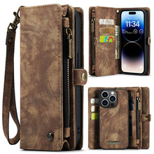 Load image into Gallery viewer, CaseMe 008 Detachable Multifunctional Leather Phone Case, For iPhone 14, For iPhone 14 Plus, For iPhone 14 Pro, For iPhone 14 Pro Max, For Samsung Galaxy Z Fold4
