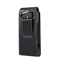 Load image into Gallery viewer, Lambskin Texture Leather Waist Bag for Folding Mobile Phone