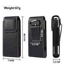 Load image into Gallery viewer, Lambskin Texture Leather Waist Bag for Folding Mobile Phone
