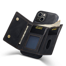 Load image into Gallery viewer, DG.MING M1 Series 3-Fold Multi Card Wallet Leather Case, For iPhone 14, For iPhone 14 Plus, For iPhone 14 Pro, For iPhone 14 Pro Max