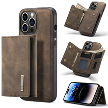 Load image into Gallery viewer, DG.MING M1 Series 3-Fold Multi Card Wallet Leather Case, For iPhone 14, For iPhone 14 Plus, For iPhone 14 Pro, For iPhone 14 Pro Max