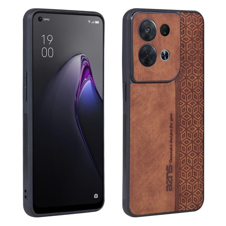 AZNS 3D Embossed Skin Feel Phone Case, For OPPO Reno8 Pro, For OPPO Reno7 5G, For OPPO Reno7 Global, For OPPO Reno7 Pro 5G, For OPPO Reno7 SE 5G, For OPPO K10 5G, For OPPO A57 5G / A77 5G / Realme Q5i / V23, For vivo X80 Pro