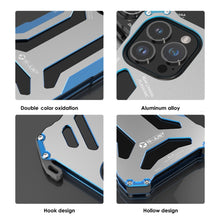 Load image into Gallery viewer, R-JUST RJ17 Shockproof Armor Metal Phone Case, For iPhone 14, For iPhone 14 Plus, For iPhone 14 Pro, For iPhone 14 Pro Max