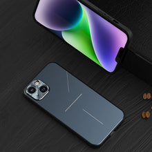 Load image into Gallery viewer, R-JUST RJ52 3-Line Style Metal TPU Shockproof Phone Case, For iPhone 14, For iPhone 14 Plus, For iPhone 14 Pro, For iPhone 14 Pro Max