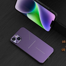 Load image into Gallery viewer, R-JUST RJ52 3-Line Style Metal TPU Shockproof Phone Case, For iPhone 14, For iPhone 14 Plus, For iPhone 14 Pro, For iPhone 14 Pro Max