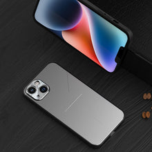 Load image into Gallery viewer, R-JUST RJ52 3-Line Style Metal TPU Shockproof Phone Case, For iPhone 14, For iPhone 14 Plus, For iPhone 14 Pro, For iPhone 14 Pro Max