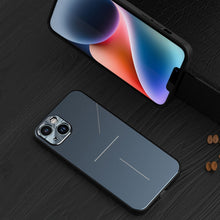 Load image into Gallery viewer, R-JUST RJ52 3-Line Style Metal TPU Shockproof Phone Case, For iPhone 14, For iPhone 14 Plus, For iPhone 14 Pro, For iPhone 14 Pro Max