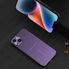 Load image into Gallery viewer, R-JUST RJ52 3-Line Style Metal TPU Shockproof Phone Case, For iPhone 14, For iPhone 14 Plus, For iPhone 14 Pro, For iPhone 14 Pro Max