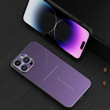 Load image into Gallery viewer, R-JUST RJ52 3-Line Style Metal TPU Shockproof Phone Case, For iPhone 14, For iPhone 14 Plus, For iPhone 14 Pro, For iPhone 14 Pro Max