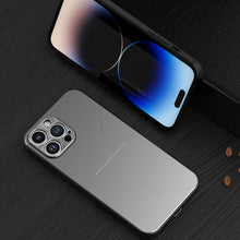 Load image into Gallery viewer, R-JUST RJ52 3-Line Style Metal TPU Shockproof Phone Case, For iPhone 14, For iPhone 14 Plus, For iPhone 14 Pro, For iPhone 14 Pro Max