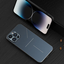 Load image into Gallery viewer, R-JUST RJ52 3-Line Style Metal TPU Shockproof Phone Case, For iPhone 14, For iPhone 14 Plus, For iPhone 14 Pro, For iPhone 14 Pro Max