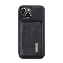 Load image into Gallery viewer, DG.MING M2 Series 3-Fold Card Bag Magnetic Leather Case, For iPhone 14, For iPhone 14 Plus, For iPhone 14 Pro, For iPhone 14 Pro Max