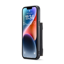 Load image into Gallery viewer, DG.MING M2 Series 3-Fold Card Bag Magnetic Leather Case, For iPhone 14, For iPhone 14 Plus, For iPhone 14 Pro, For iPhone 14 Pro Max