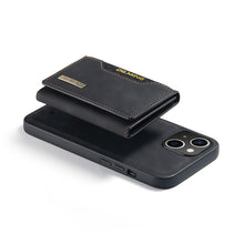 Load image into Gallery viewer, DG.MING M2 Series 3-Fold Card Bag Magnetic Leather Case, For iPhone 14, For iPhone 14 Plus, For iPhone 14 Pro, For iPhone 14 Pro Max