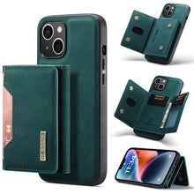Load image into Gallery viewer, DG.MING M2 Series 3-Fold Card Bag Magnetic Leather Case, For iPhone 14, For iPhone 14 Plus, For iPhone 14 Pro, For iPhone 14 Pro Max