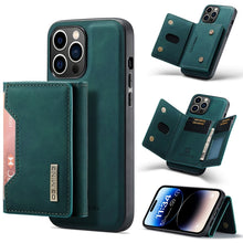 Load image into Gallery viewer, DG.MING M2 Series 3-Fold Card Bag Magnetic Leather Case, For iPhone 14, For iPhone 14 Plus, For iPhone 14 Pro, For iPhone 14 Pro Max