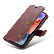 Load image into Gallery viewer, DG.MING Crazy Horse Texture Detachable Magnetic Leather Case, For iPhone 14, For iPhone 14 Plus, For iPhone 14 Pro, For iPhone 14 Pro Max