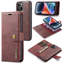 Load image into Gallery viewer, DG.MING Crazy Horse Texture Detachable Magnetic Leather Case, For iPhone 14, For iPhone 14 Plus, For iPhone 14 Pro, For iPhone 14 Pro Max