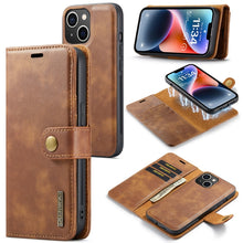 Load image into Gallery viewer, DG.MING Crazy Horse Texture Detachable Magnetic Leather Case, For iPhone 14, For iPhone 14 Plus, For iPhone 14 Pro, For iPhone 14 Pro Max