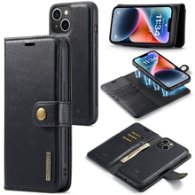 Load image into Gallery viewer, DG.MING Crazy Horse Texture Detachable Magnetic Leather Case, For iPhone 14, For iPhone 14 Plus, For iPhone 14 Pro, For iPhone 14 Pro Max