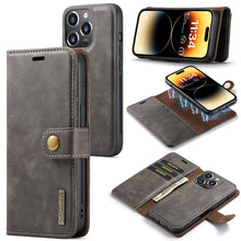 Load image into Gallery viewer, DG.MING Crazy Horse Texture Detachable Magnetic Leather Case, For iPhone 14, For iPhone 14 Plus, For iPhone 14 Pro, For iPhone 14 Pro Max