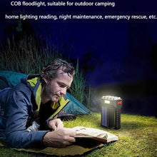 Load image into Gallery viewer, Super Bright Waterproof 8 LED Camping Flashlight Lamp, USB Charging, Solar Charging