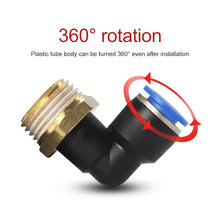 Load image into Gallery viewer, PL6-04 LAIZE 2pcs Male Thread Elbow Pneumatic Quick Fitting Connector, PL4-01 (10pcs), PL4-02 (10pcs), PL4-M5 (10pcs), PL6-01 (10pcs), PL6-02 (10pcs), PL6-03 (10pcs), PL6-04 (2pcs), PL6-M5 (10pcs), PL8-01 (10pcs), PL8-02 (10pcs), PL8-03 (10pcs)        ...