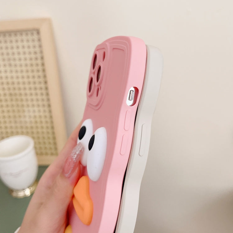 Wave Edge Big Duck Silicone Phone Case with Wristband, For iPhone 12 Pro Max, For iPhone 11, For iPhone 11 Pro, For iPhone 11 Pro Max, For iPhone 13 mini