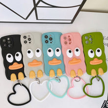 Load image into Gallery viewer, Wave Edge Big Duck Silicone Phone Case with Wristband, For iPhone 12 Pro Max, For iPhone 11, For iPhone 11 Pro, For iPhone 11 Pro Max, For iPhone 13 mini