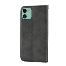 Load image into Gallery viewer, Cubic Grid Calf Texture Magnetic Closure Leather Phone Case, For iPhone 12 mini, For iPhone 12 / 12 Pro, For iPhone 12 Pro Max, For iPhone 11, For iPhone 11 Pro, For iPhone 11 Pro Max, For iPhone X / XS, For iPhone XR