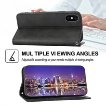 Load image into Gallery viewer, Cubic Grid Calf Texture Magnetic Closure Leather Phone Case, For iPhone XS Max, For iPhone SE 2022 / SE 2020 / 7 / 8, For iPhone 7 Plus / 8 Plus