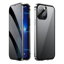 Load image into Gallery viewer, Dual-Lock Anti-peeping Glass 360 Full Body Frosted Magnetic Phone Case, For iPhone 14 Plus