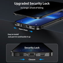 Load image into Gallery viewer, Dual-Lock Anti-peeping Glass 360 Full Body Frosted Magnetic Phone Case, For iPhone 14 Plus