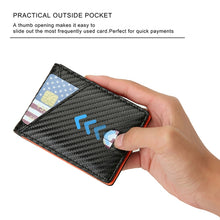 Load image into Gallery viewer, W2108A1 Carbon fiber Business Wallet For Men