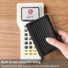 Load image into Gallery viewer, C1804H1 RFID Carbon Fiber Wallet For Men