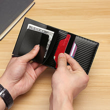 Load image into Gallery viewer, C1804H1 RFID Carbon Fiber Wallet For Men
